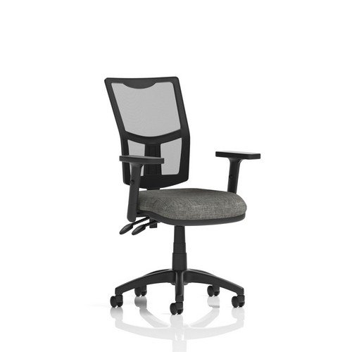 Eclipse Plus II Lever Task Operator Chair Mesh Back With Charcoal Seat With Height Adjustable Arms