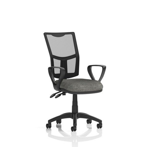 Eclipse Plus II Lever Task Operator Chair Mesh Back With Charcoal Seat With loop Arms