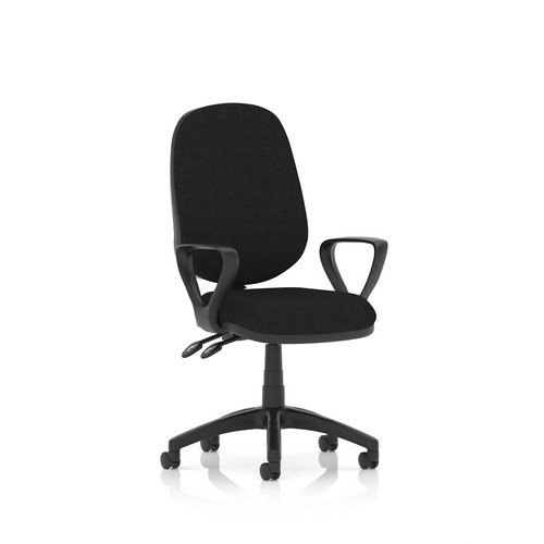 Luna II Lever Task Operator Chair Black Without Arms