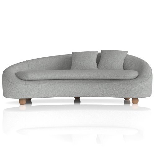 Mimi 3 Seater Curved Sofa Boucle Fabric