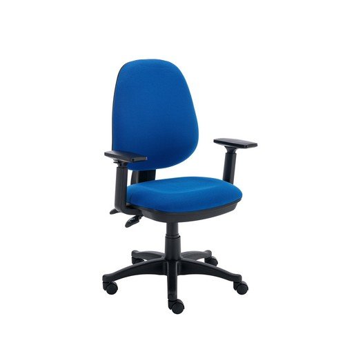 2 Lever Sheaf Operator Chair Royal Bluewith Adjustable Arms