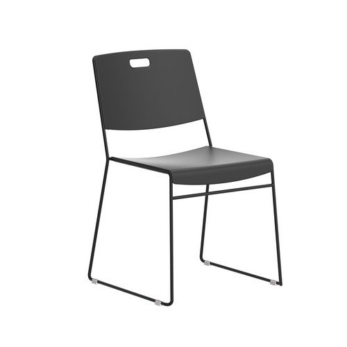 Titan Arc High Density Stacker Chair Black