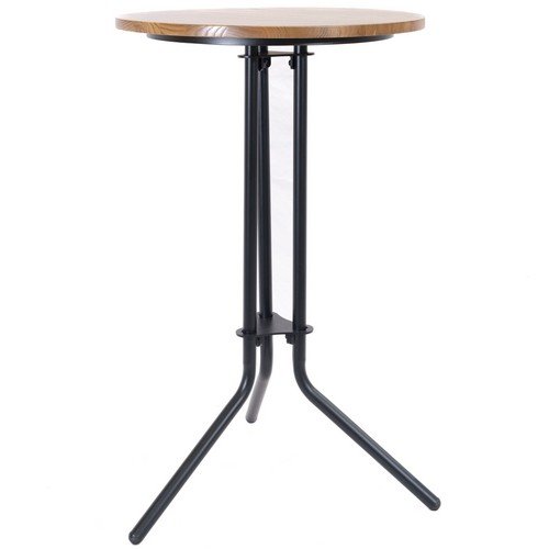Trine Wooden Top High Table