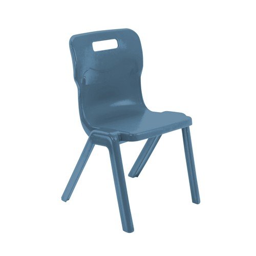 Titan One Piece Classroom Chair Size 5 Steel Blue