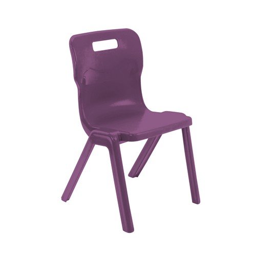 Titan One Piece Classroom Chair Size 5 Grape