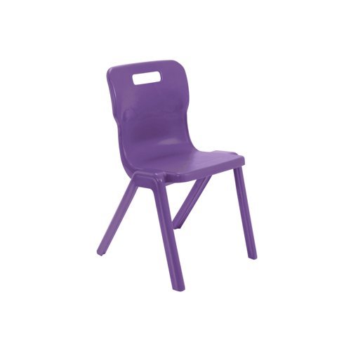 Titan One Piece Chair 482x510x829mm Purple KF78529