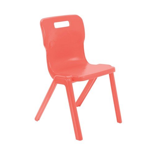 Titan One Piece Retold Classroom Chair Size 6 Coral
