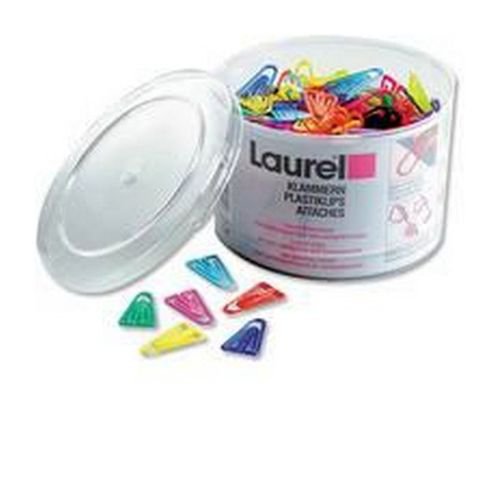 Laurel Plastic Paper Clips 60mm Assorted Pack 75 Paper Clips & Binders CL2003