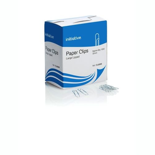 Initiative Paperclips Large Lipped 32mm (Pack of 1000)