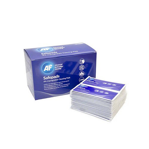 Safepads ¢â‚¬â€œ Isopropanol Impregnated Cleaning Pads / Wipes ¢â‚¬â€œ x100 SPA100