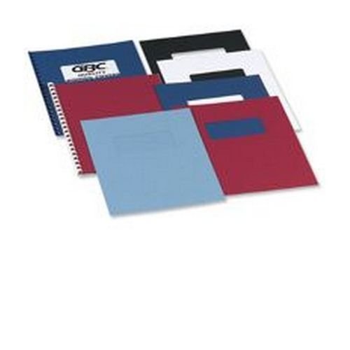 GBC Binding Cover Leather Grain Plain A4 White Pack 100