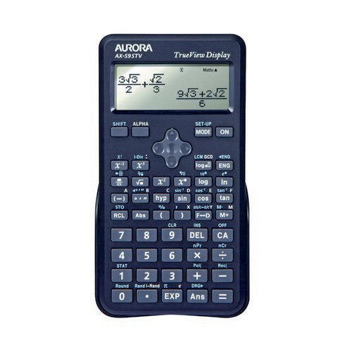 Aurora AX-595TV Scientific Calculator Black