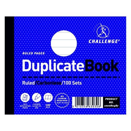 Challenge Duplicate Ruled Book 105x130mm