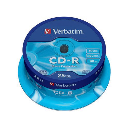 Verbatim CDR Extra Protection Spindle Pack 25