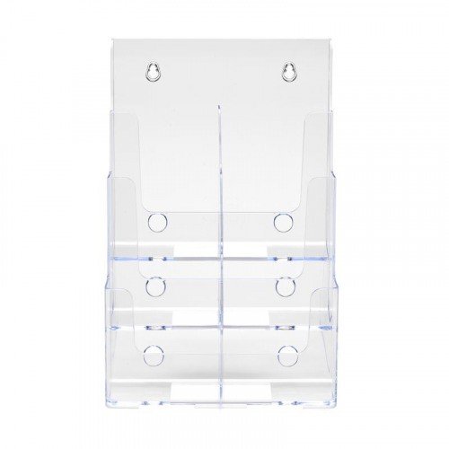 DeflectoÂ® 3 Tier 6 Pocket 1/3 A4 Portrait Multi Tiered Literature Holder
