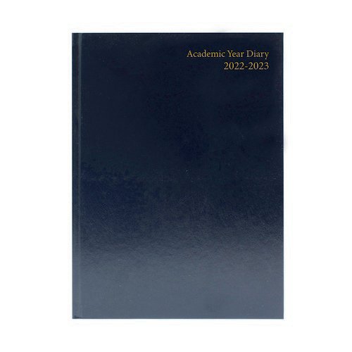 Academic Diary A4 Dpp Black 2022-23