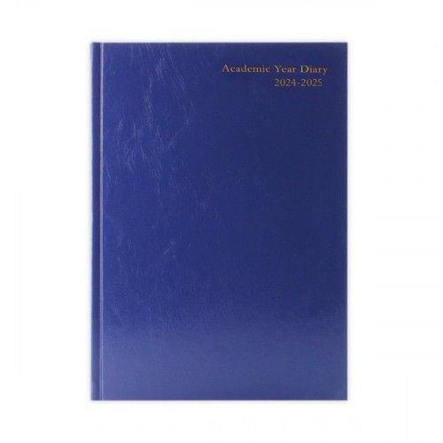 Academic Diary Day Per Page A5 Blue 2024-25 KF1A5ABU24 Desk Diaries DR1113