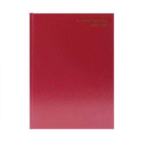 Academic Diary Week To View A5 Burgundy 2024-25 KF3A5ABG24