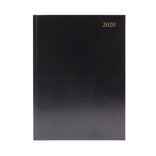 2020 Diary A5 Day Per Page Appointment Black