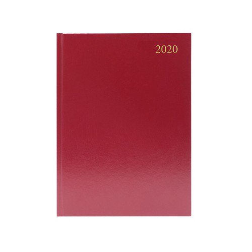 2020 Diary A5 Day Per Page Appointment Burgundy