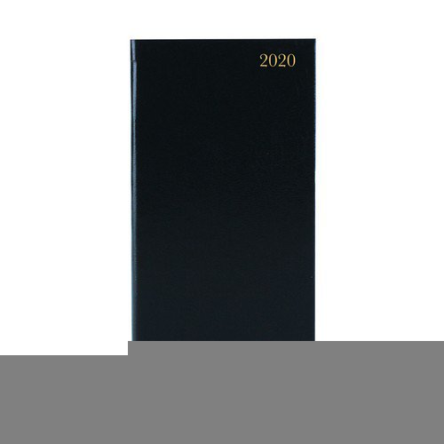 2020 Diary Slim Pocket Week To View Portrait Black