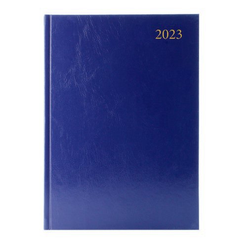 2023 Diary A4 2 Pages Per Day Blue
