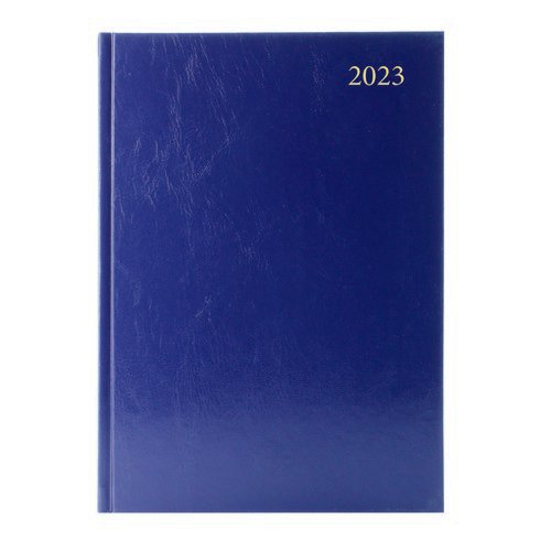 2023 Diary A5 2 Days Per Page Blue