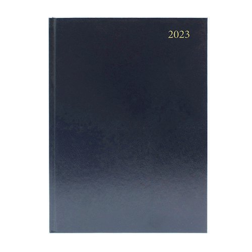 2023 Diary A5 2 Days Per Page Black