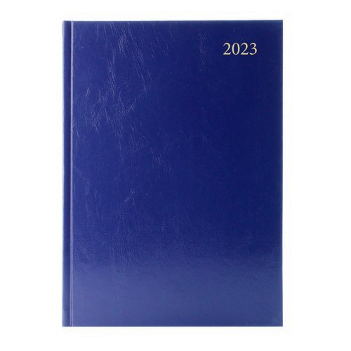 2023 Diary A4 Day Per Page Blue