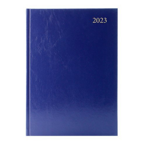 2023 Diary A4 Day Per Page Appointment Blue