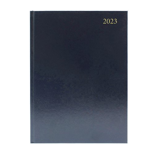 2023 Diary A4 2 Days Per Page Black