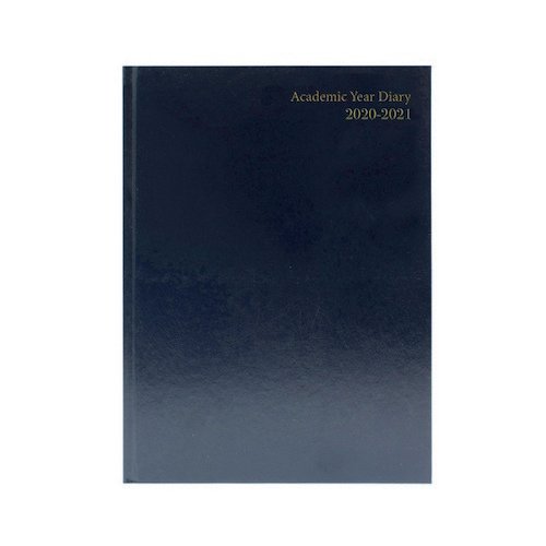 2020/2121 Academic Diary A4 Week To View Black