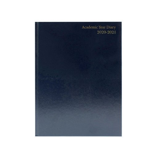 2020/2121 Academic Diary A5 Day Per Page Black