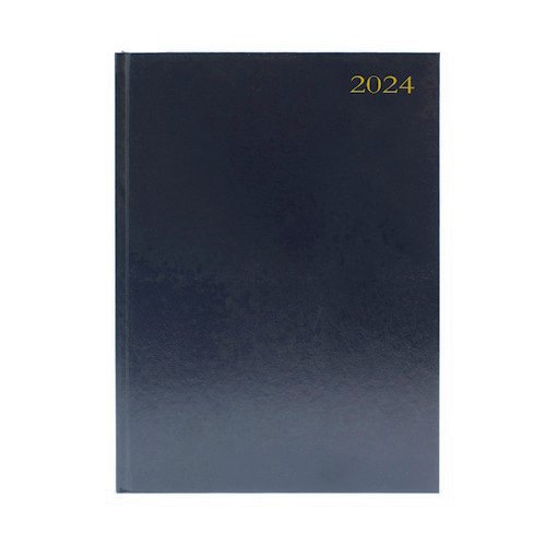 2024 Diary A4 Day Per Page Black