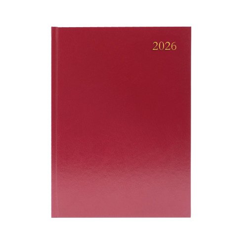Desk Diary Dpp Appt A4 Burgundy 2026