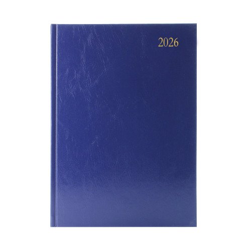 Desk Diary 2 Dpp A4 Blue 2026