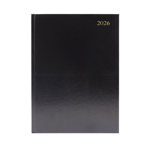 Desk Diary 2 Dpp A5 Black 2026