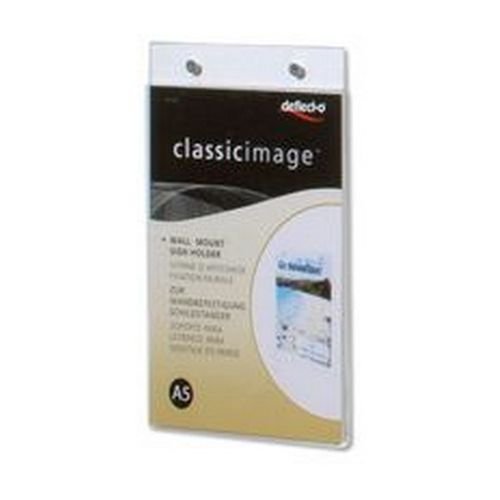 Deflecto Clear Wall Sign Holder A5 Portrait DE471YTCRY
