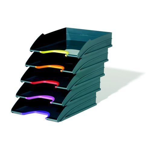 Durable Varicolor Letter Tray Set of 5