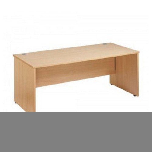 Maestro 25 Panel End Desk 1200 X 800 Oak 2 Cable Ports