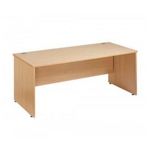 Maestro 25 Panel End Desk 1800 X 800 Oak 2 Cable Ports