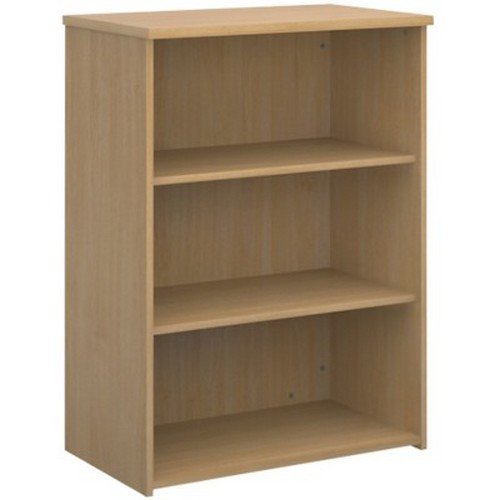 Dams 2 Shelf Bookcase 1090h/800w/470d 25mm Top Oak