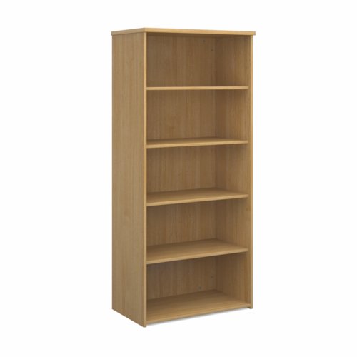 Dams 4 Shelf Bookcase 1790H/800W/470D 25mm Top Oak