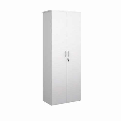 Dams 5 Shelf Cupboard 2140H/800W/470D 25mm Top White