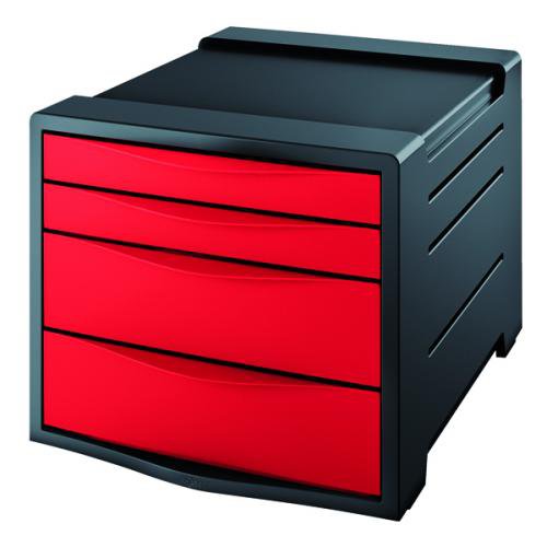 Rexel Choices Drawer Cabinet Red