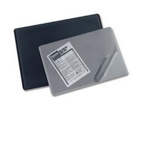 Durable Black Desk Mat With Transparent Overlay 520x650mm 7203/01
