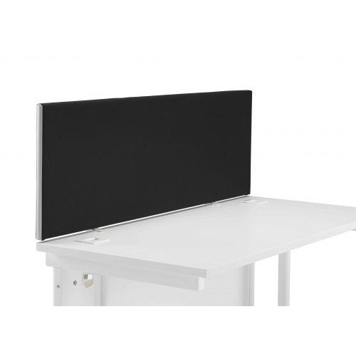 Jemini Black 1200mm Straight Mounted Desk Screen KF78998