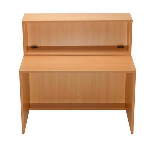 Reception 1600 Modular Straight Hutch Unit Beech