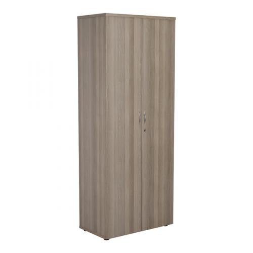Jemini Grey Oak 2000mm 4 Shelf Cupboard KF840156