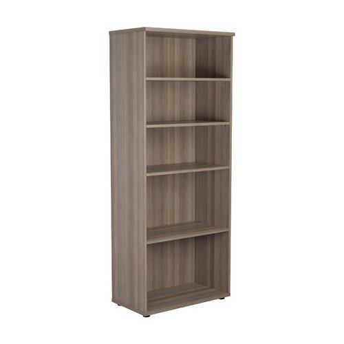 Jemini Grey Oak 2000mm 4 Shelf Bookcase KF840150
